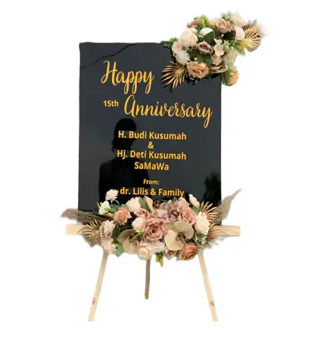 Papan Bunga Akrilik duri